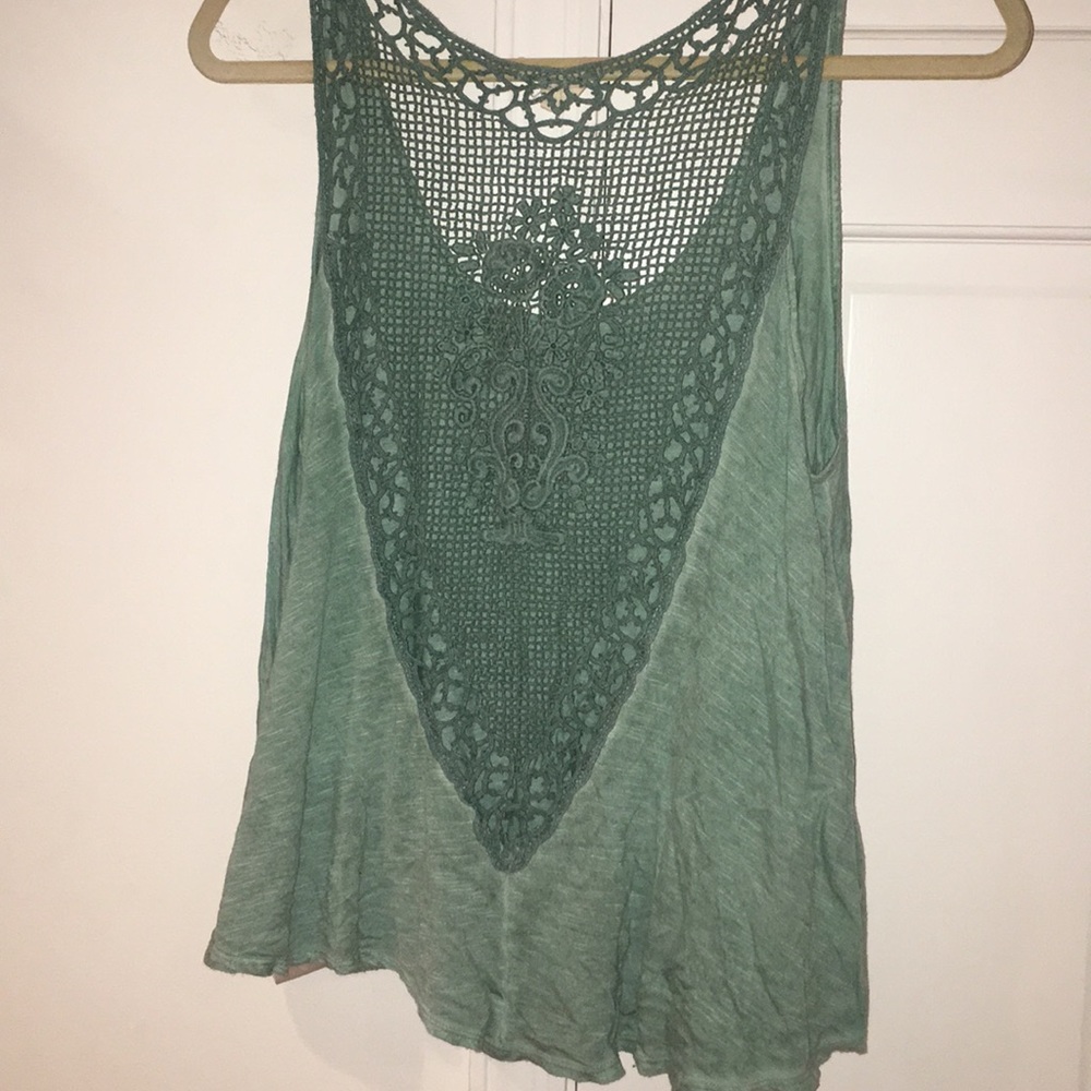 Green urban outfitters tank with detailed back